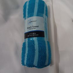 New Blue Beach Towel