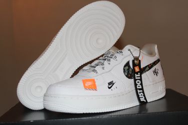 Nike Air Force 1 Just Do It Pack JDI White Black GS AO3977-100 Size 5.5Y NEW