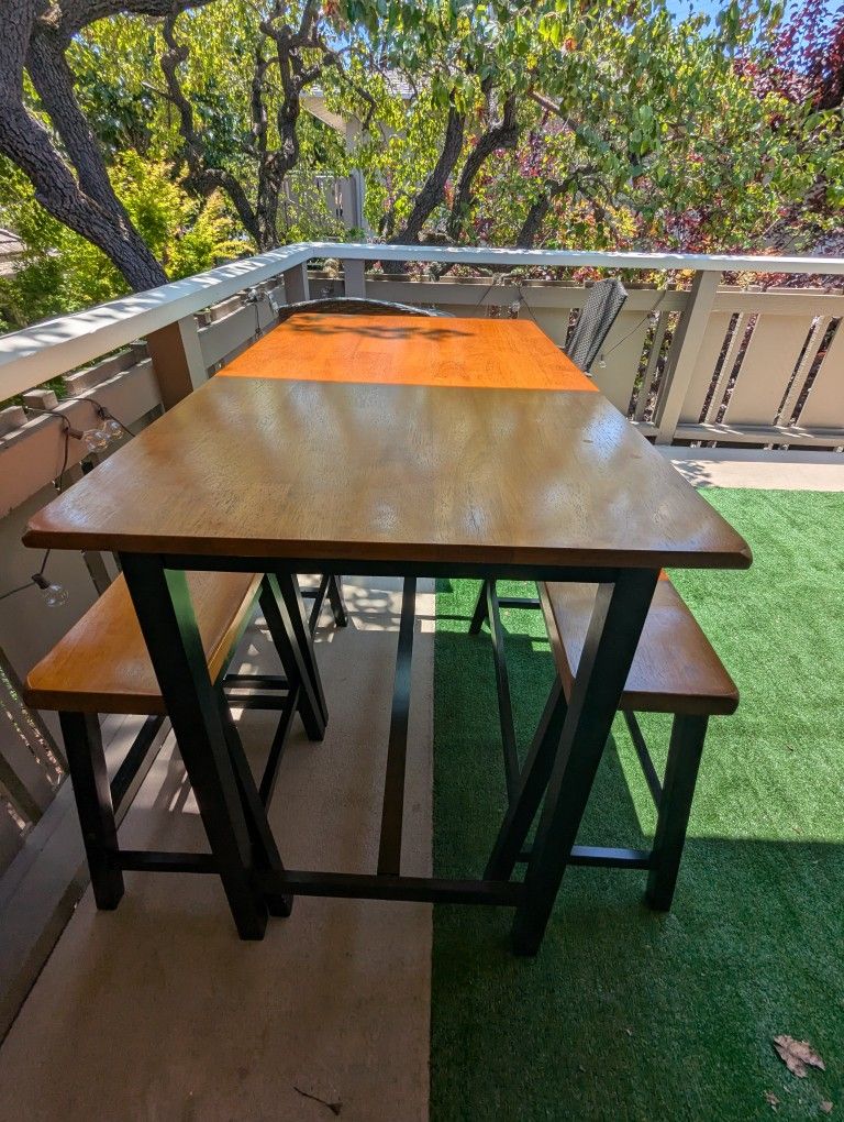 Bench Style Dining Table