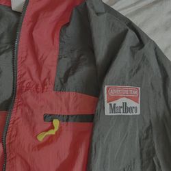 marlboro team windbreaker red 