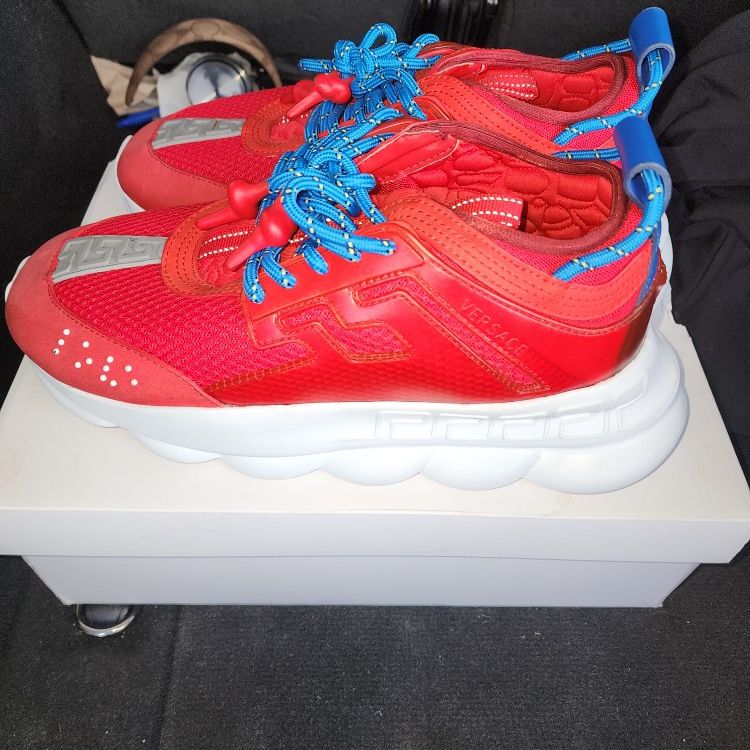 Versace, Shoes, Red Versace Chain Reaction