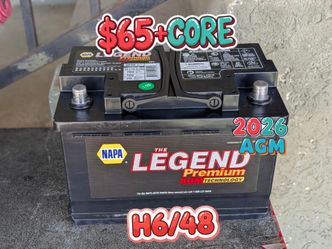 AGM Car Battery Group Size 48/H6