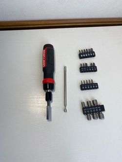 CRAFTSMAN Red Ratcheting Multi-Bit Replaced Screwdriver Set