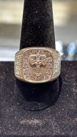 Sterling Cross ring