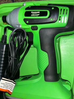 Kawasaki 18volt impact drill +battery/charger