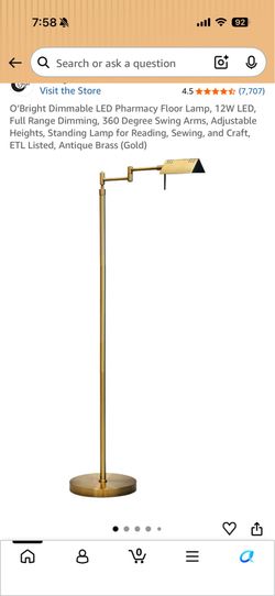 Gold Pharmacy Lamp