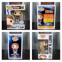 Funko Pop MOVIES BACK TO THE FUTURE Marty In Jacket Exclusive 