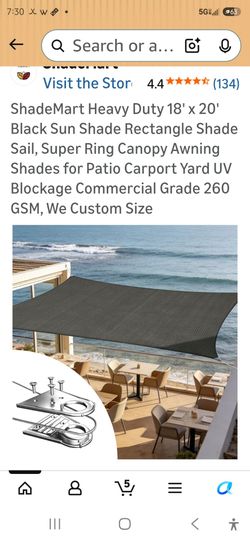 18ft x 20ft sunshade