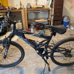 24-In Mountain Bike With Shock Suspension