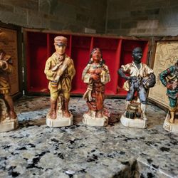 1972 Lewis & Clark Whiskey Decantur Collectable Set.