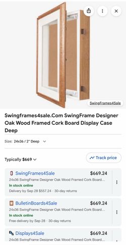 Cork board display 24x36 (new in box)