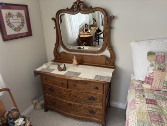 Antique Dresser with Mirror