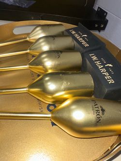 Patrón Tequila Gold Metal Shot Glasses Set