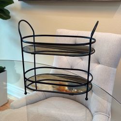 Two-Tier Vanity Shelf With Mirror Finish