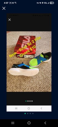 New - Boys sz 2 Fula Tennis Shoes $10