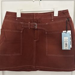 Brown Mini Skirt