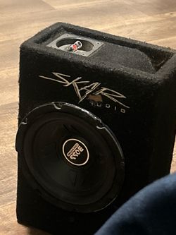 Skar audio box w/boss audio 8 inch sub