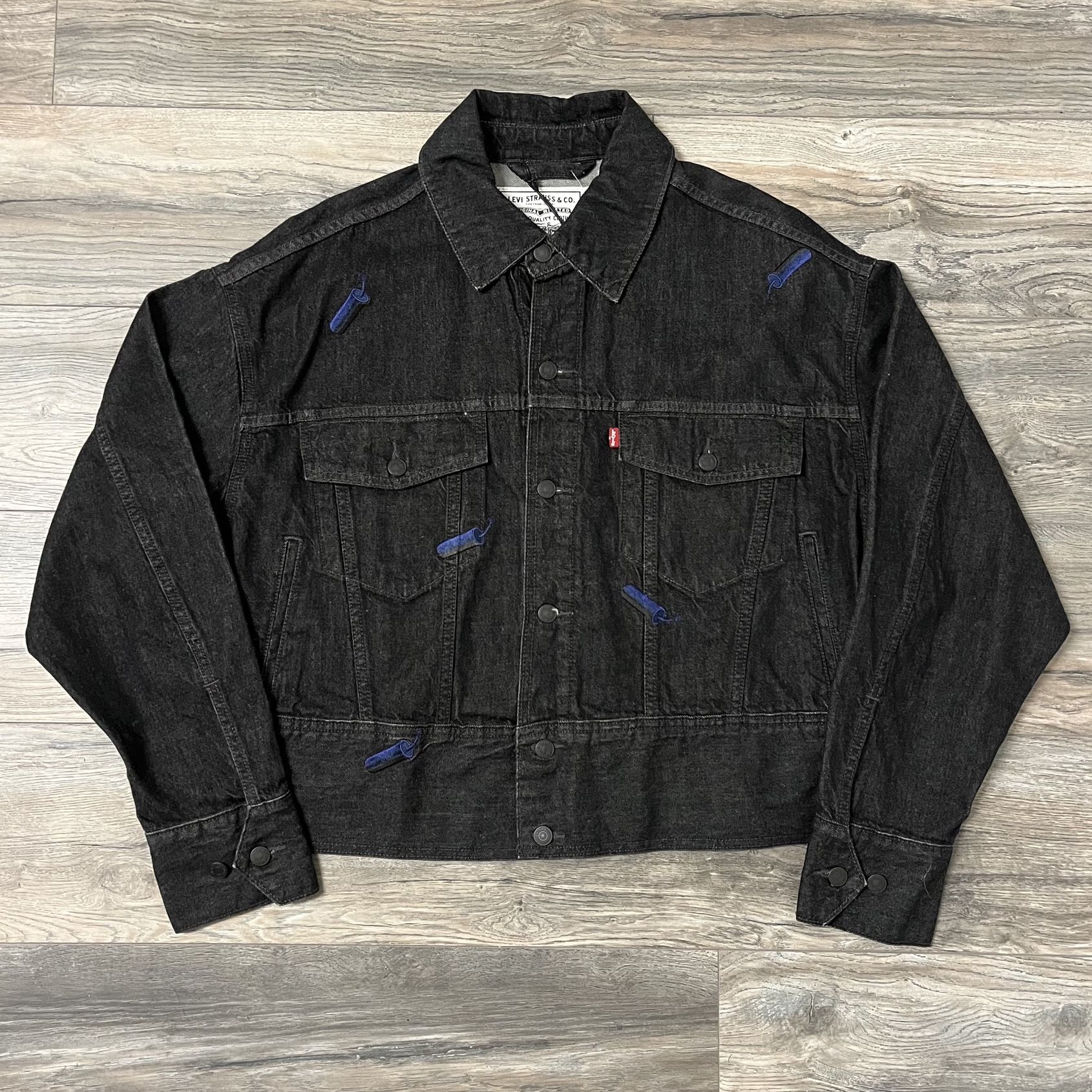 Levi's Premium Feng Chen Wang Cropped Denim Jacket for Sale in Los