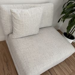 4 piece Fabric Modular Sofá With 2 Pillows
