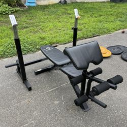 Marcy Adjustable Bench With Detached Rack