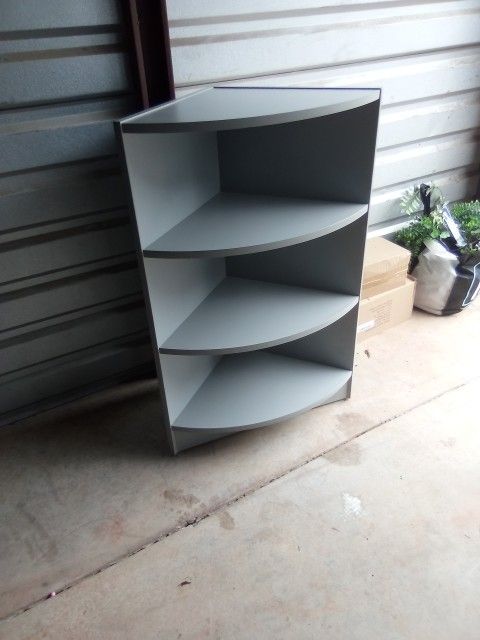 ** GREY CORNER SHELF STAND** $125 OBO