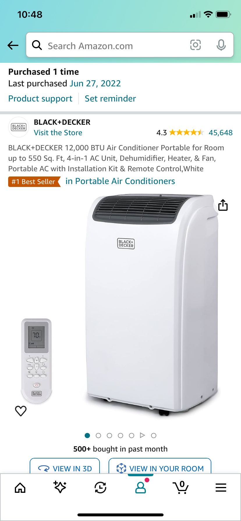 Black And Decker AC Heater Combo