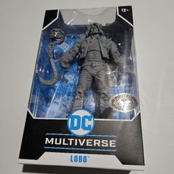 McFarlane Toys (2021) DC Multiverse GRAY LOBO 7" Action Figure w/Trading Card