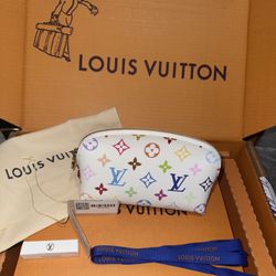 New Louis Vuitton Takashi Murakami Cosmetic Pouch PM 
