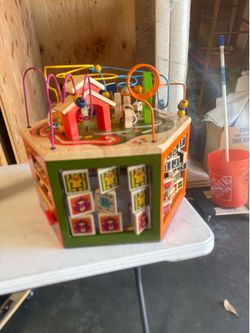 B. Toy Wooden activity cube
