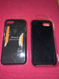 Apple Silicone Case for iPhone 8 - Black