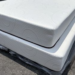 Memory Foam Gel Mattress And Box Spring New