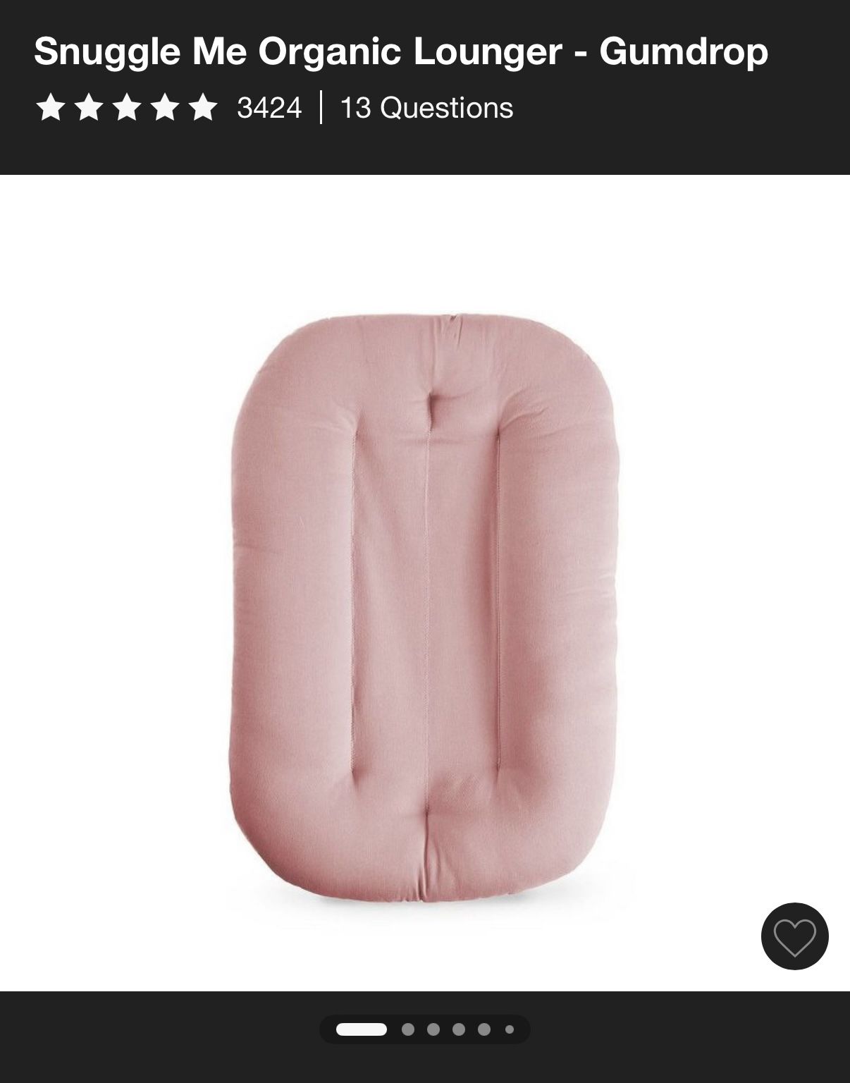 Snuggle Me Organic Lounger - Gumdrop