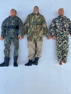 Lot of (3) Gi Joe dolls