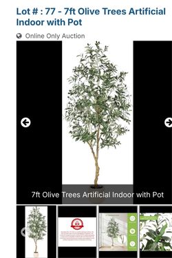7ft Artificial Olive Tree with Pot
