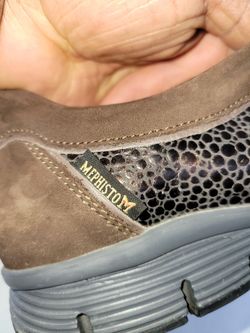 Mephisto Women's Genuine Leather Sneakers Run-Off Air Jet System US Size 10