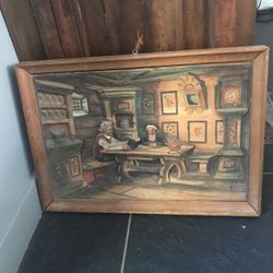 Wood relief picture by N. Tangseth