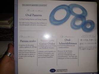 New in package creative memories oval cutting system