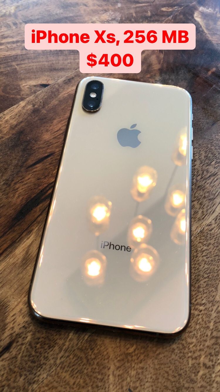 iPhone Xs, 256 GB, Unlocked, No scratches