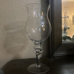 10 Glass Vase  13 inches