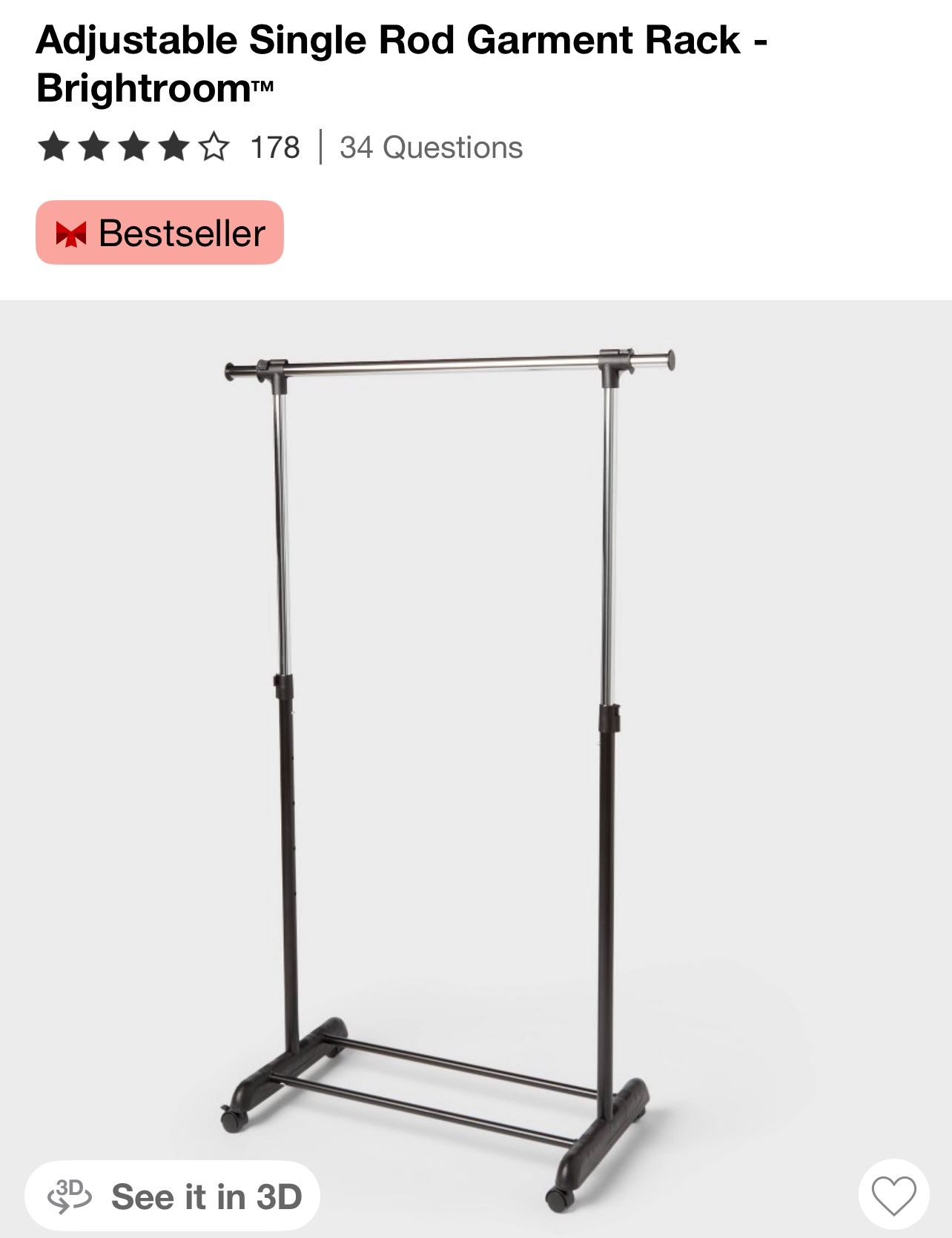 3 Boxes of Garment Racks