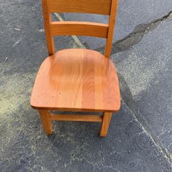 Vintage Wooden Kiddie Chair