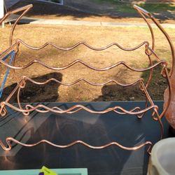 Rose Gold Wine Rack