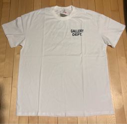 Gallery Dept. White T-Shirt Black Logo Size Large