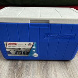 Coleman chest cooler 48 quart and 5 Gallon Canteen 
