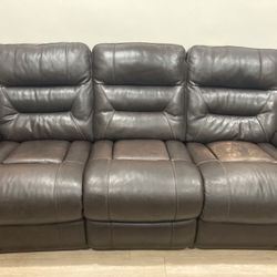 Recliner Leather Couch 