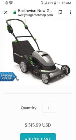 Earthwise 24 volt cordless lawn mower sale