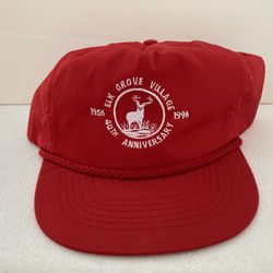 Vintage 1996 Elk Grove Village 40th Anniversary Hat. 