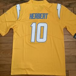Navy , White, And Gold Justin Herbert Los Angeles Chargers Jersey