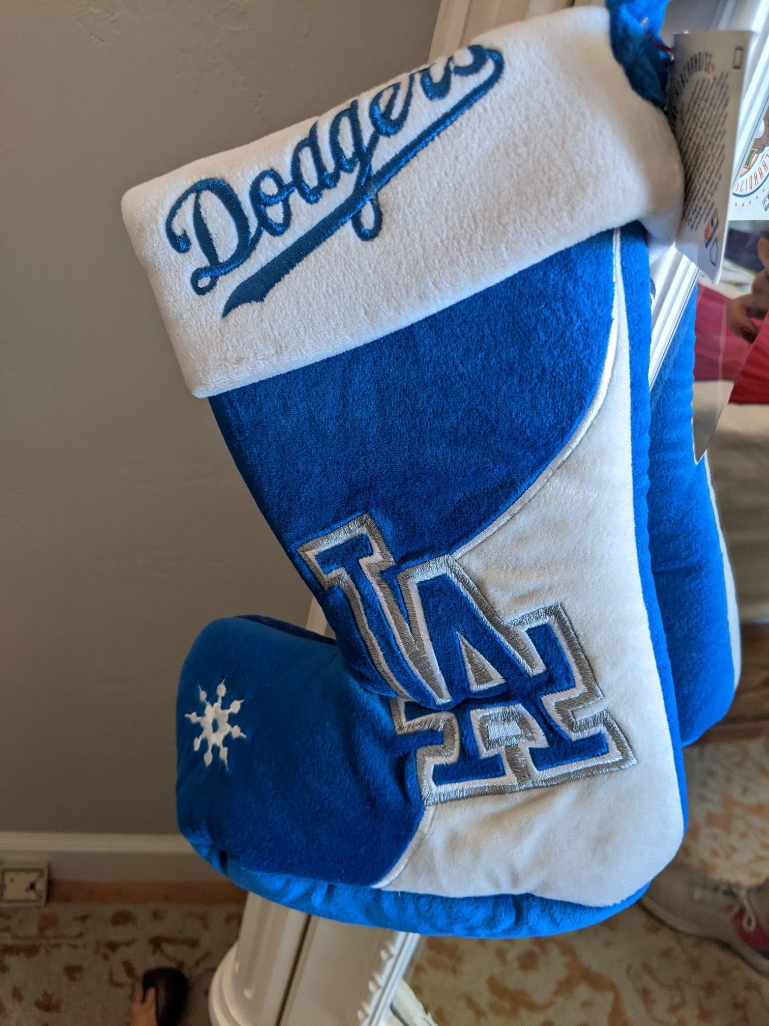 RARE Vintage LA Dodgers Authentic ML Team Beans Christmas Stocking