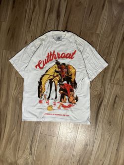Cutthroat white death is beautiful tee size L